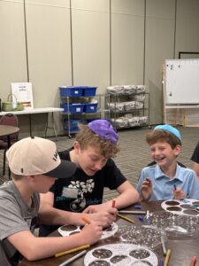 Hebrew school students discussing the meaning of Passover and freedom at Neshamah Institute niboca.org